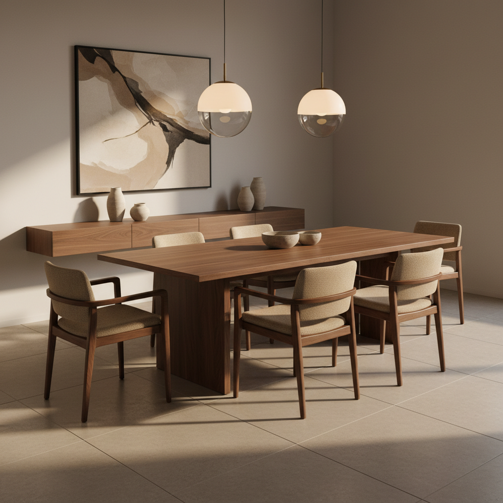 Modern 6-Seater Dining Table it home 