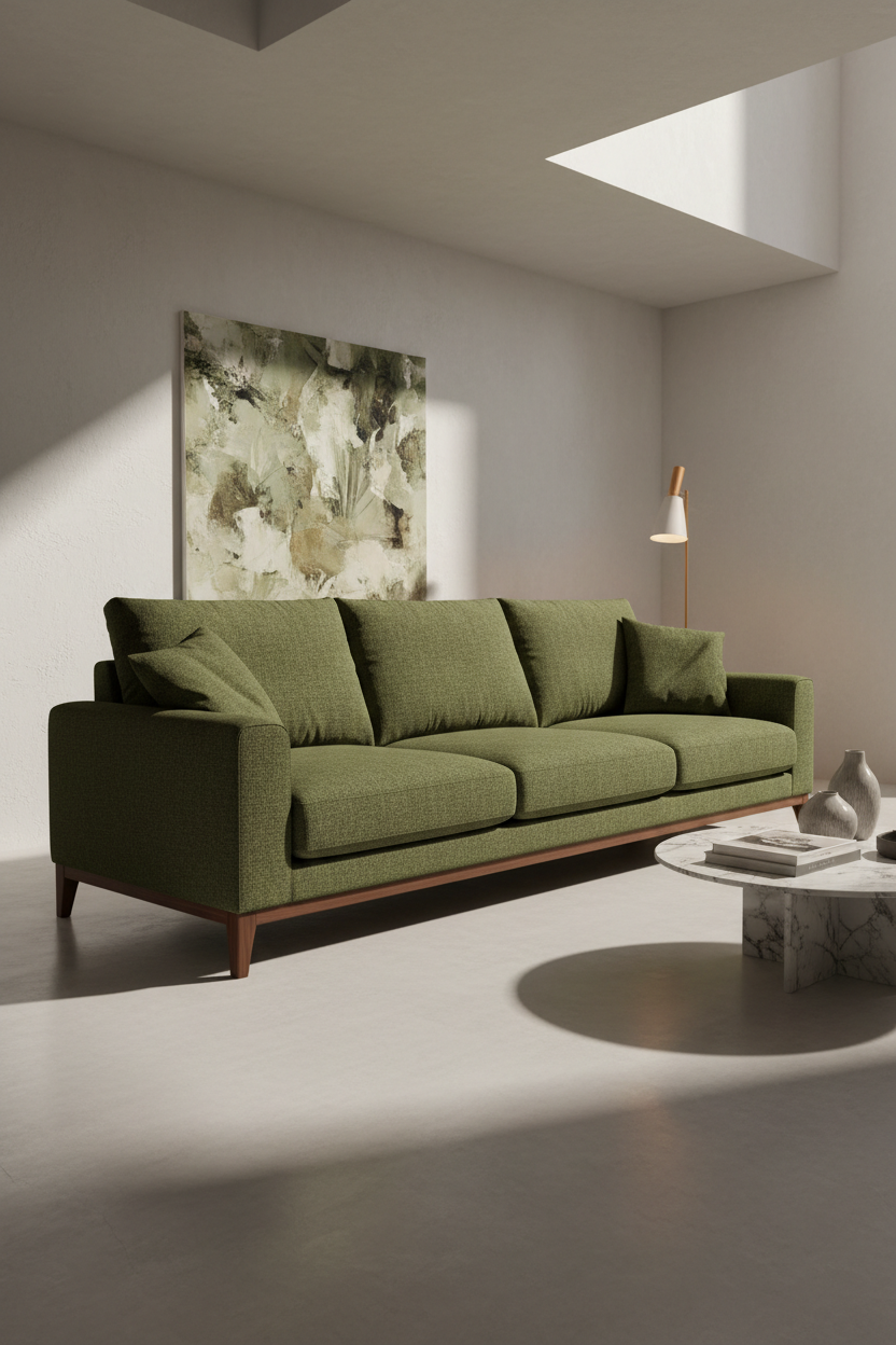 Modern green 3-Seat Sofa Set