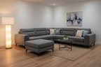 Contemporary 5 seater sofa with comfortable cushions