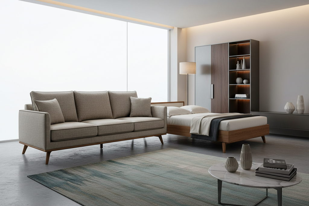 Premium sofa cum bed for living room
