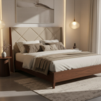 simple double bed 